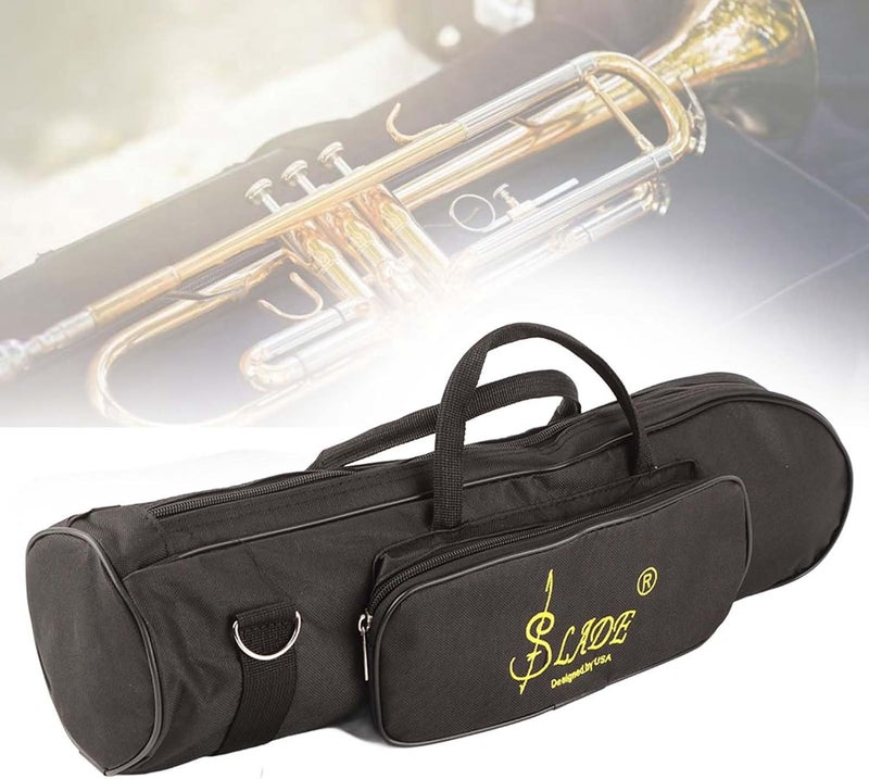 Denash Trumpet Gig Bag Case,Double Zipper Design Trumpets Bag,Portable Double Zipper Trumpet Case with Strap for Trumpets Set - Image 2